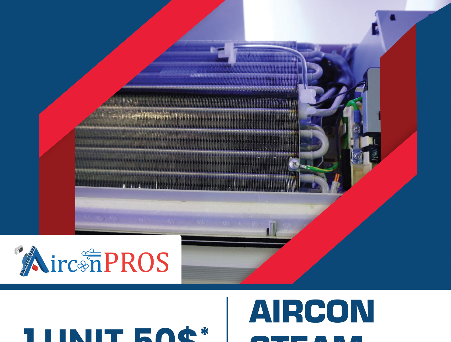 aircon service company by airconpros on Dribbble