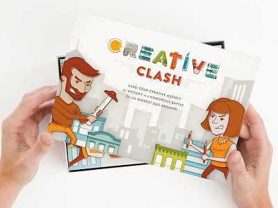 Creative Clash Game agency board game cards graphic design illustration packaging