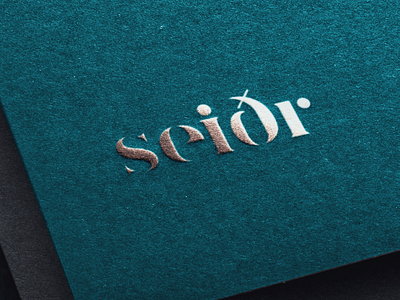 Seidr - Logo Application branding classical clean cosmetics cosmetics product design elegant flat logo logo application luxury teal green