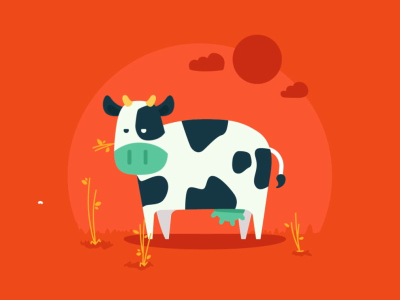 Cow animal animals animation cow