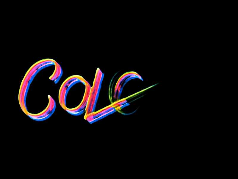 Colour animation colour typography
