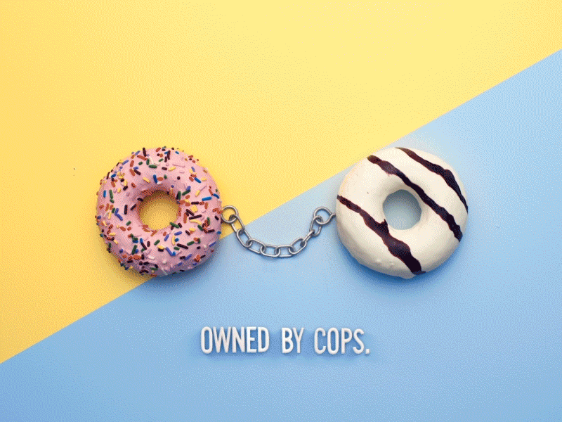 Cops & Donuts - Chains donuts food handcuffs stopmotion