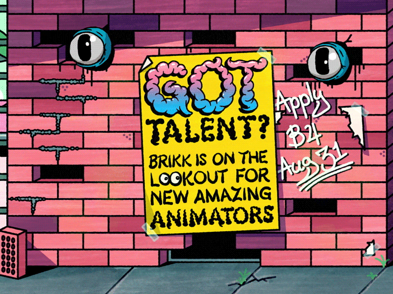 Got talent? animation brikk full time gif job motion graphics sweden talent work