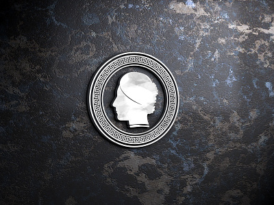 Medallion logo design greek