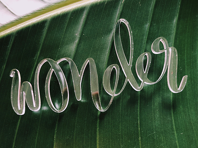 Letters & Lasers: Wonder