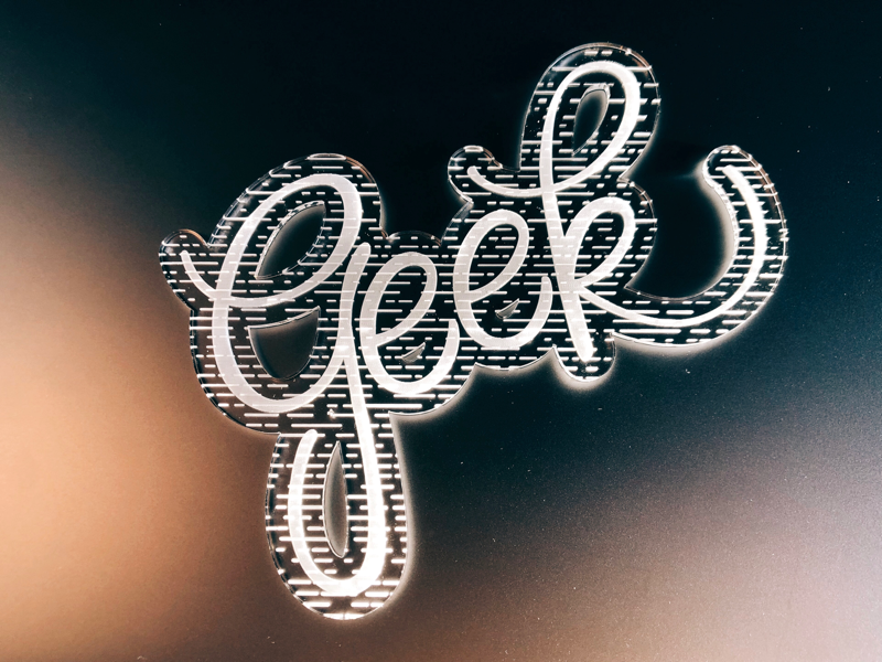 Letters & lasers Geek by Kat Miller on Dribbble
