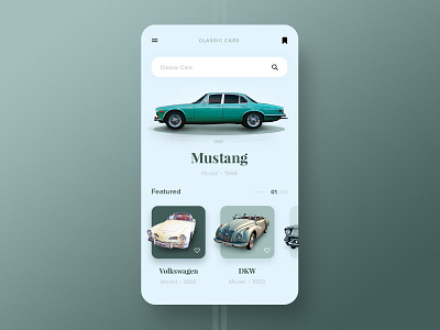 Vintage Car App app app design branding car app classic car design designer graphic design illustration logo photoshop ui ux vector vintage cars