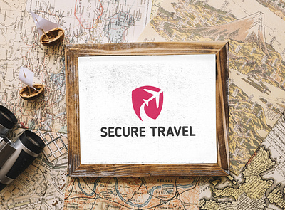 Secure Travel Branding brand design brand identity branding logo logo design concept travel logo