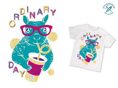 Ordinary Day colorful cool cool kids fan fresh kidswear new york nuts juice ordinary day squirrel summer t shirt design
