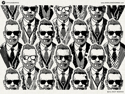 Nick Wooster 3 beard fashion blogger fashion design graphic design icon moustaches nick wooster pattern print print design style tattoos sunglasses textile design