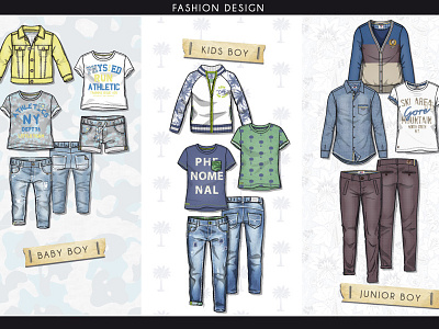 Stylographic - Fashion Design babywear boy boys clothes enfant fashion illustration ninas ninos sportswear streetwear style teens