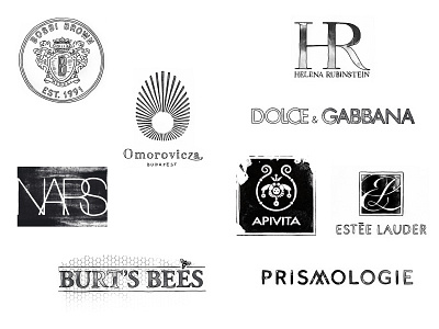 Cosmetics Logos apivita beauty bobbi brown burts bees cosmetics dolce and gabbana estee lauder helena rubinstein logos nars omorovicza prismologie