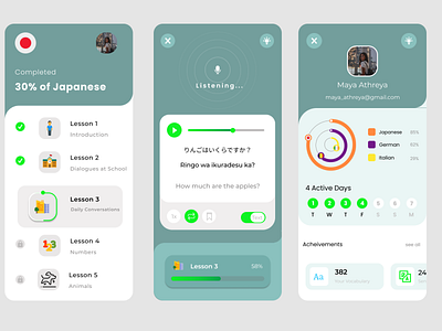 Language Learning App android android app android app design app app design design duolingo figma ios app ios app design iphone 11 pro language learning minimal mobile app mobile app design mobile design mobile ui mockup ui ux