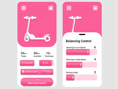Electric Scooter UI android android app android app design app design electric scooter figma icon ios ios app ios app design ios12 iphone 11 pro minimal mobile mobile app mobile app design mobile ui ui ux