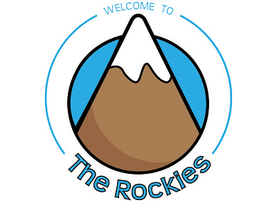 The Rockies - Logo Concept advertising branding concept concept design concept logo design illustration logo logo design logos vector