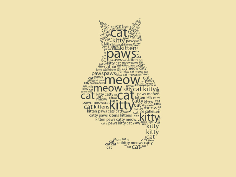 Kitty Words Illustration by Sidra Naeem on Dribbble