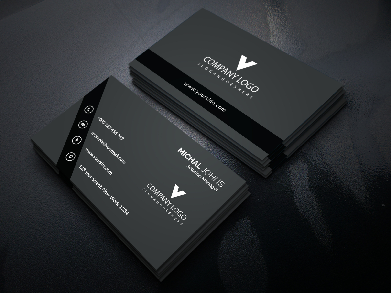 Creative Visiting Card Design Free Download Corporate Business Card Free Psd On Behance