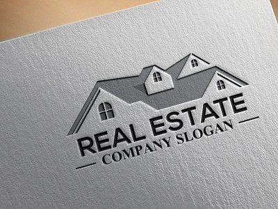 Real Estate Property Mortgage Home  Building Logo Design