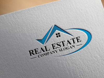 Real Estate Property Mortgage Home  Building Logo Design