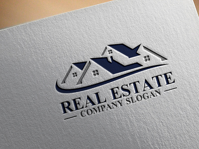 Real Estate Property Mortgage Home Building Logo Design 4