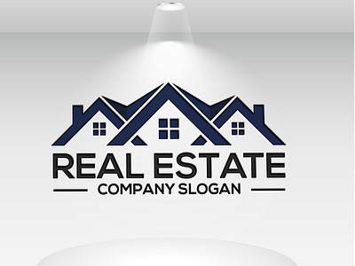 Real Estate Property Mortgage Home Building Logo Design