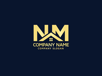 NM Logo, Real Estate Property Mortgage Home Building Logo Design brand identity graphic design graphicdesign homelogo logo design logo designer logo designs logodesign logos logotype mn home mn logo mortgage real estate real estate logo realestate unique logo design