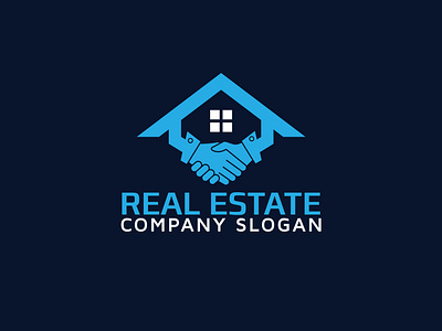 Real Estate Property Mortgage Home Building Logo Design