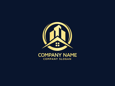 Professional Real Estate Property Mortgage Home Building Logo