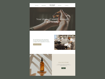 Beauty Salon webpage beauty branding design figma landing webpage