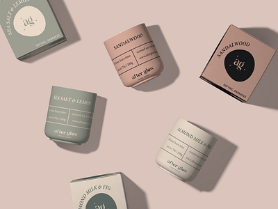 AFTER GLOW | BRANDING AND PACKAGING brand identity branding candle candle packaging graphic design logo packaging visual identity
