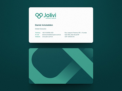 Jolivi Business Card business card jolivi natural health rebranding