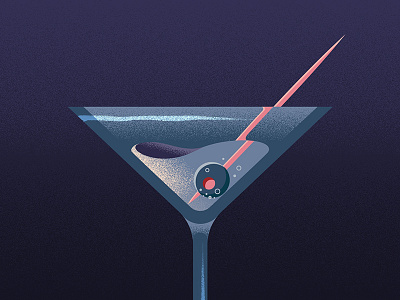 Oh, you fancy huh? 2d bond drunk grain illustration martini olive vector
