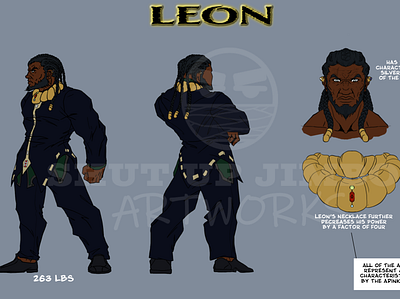 Leon character design character sheet characterdesign comics concept art digital art illustration