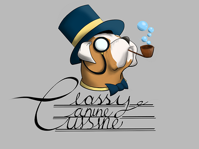 Classy Canine Cuisine concept art graphic design illustration logo logo design