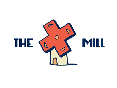 The Mill games logo minimalist podcast video game windmill