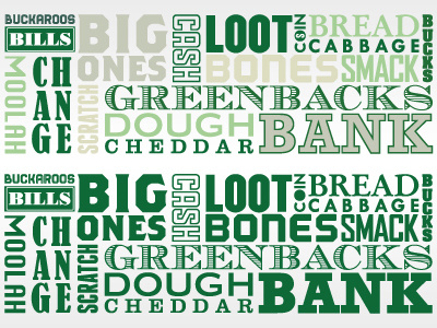 Money type cash fonts green loot lucre money money pockets straight cash homey type typography
