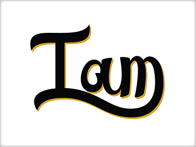 I Am am handlettering i i am letters type typography