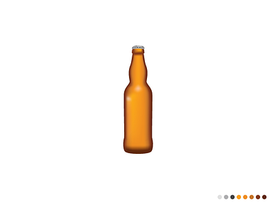 Beer— Gradient Mesh Tool Experimentation beer bottle colors gradient illustration mesh tool vector