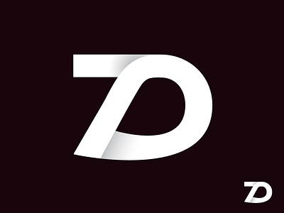 7D illustration logo mark number shadow shapes type
