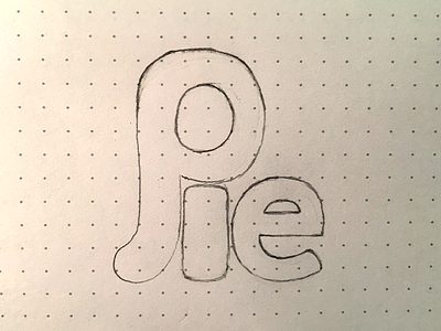 Day 007- Pie drawn hand drawn hand lettered hand lettering lettering pie type challenge typography