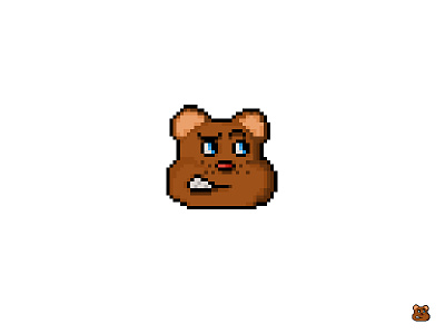 Bear bear character pixel pixel art pixels