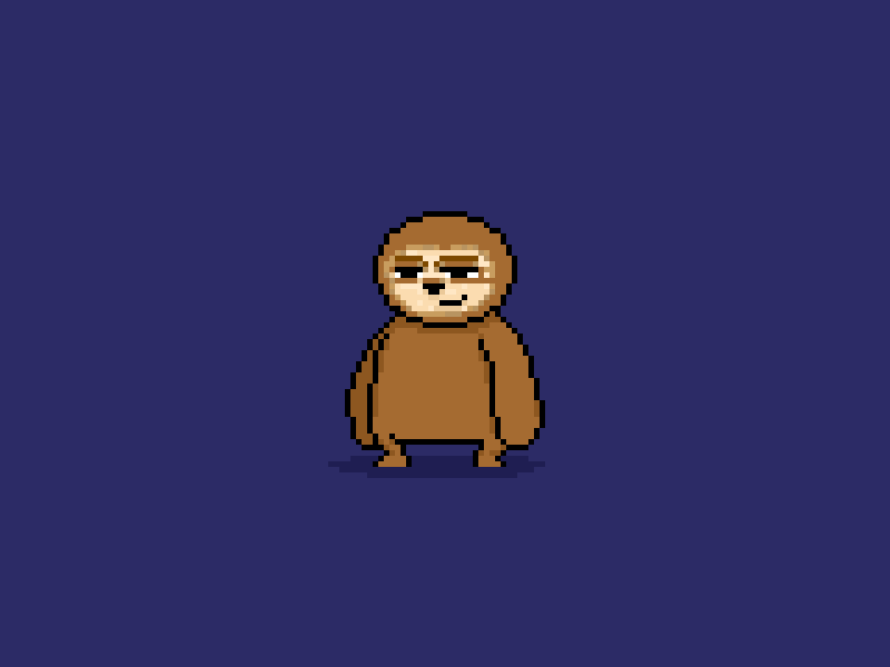 Sloth Dude animal chill dude pixel pixel art sloth sloths