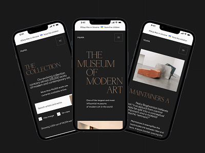 The Museum of Modern Art — Mobile Website landing landing page landing page mobile mobile website moma museum responsive site ui web web design web design web site webdesign website website design