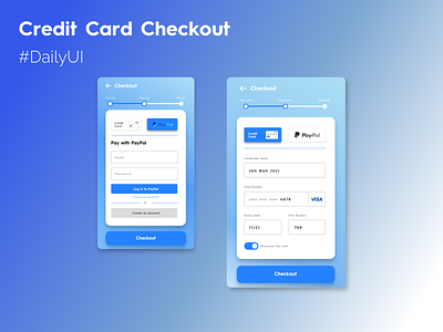 #DailyUI 002 / Credit Card Checkout