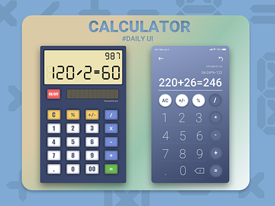 #DailyUI 004 / Calculator