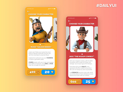 #DailyUI 006 / User Profile character character concept character design. mobile game characterdesign dailyui dailyuichallenge design game illustration minimal sketch ui ux