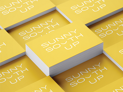 Logo for creative agency logotype south sunny typography