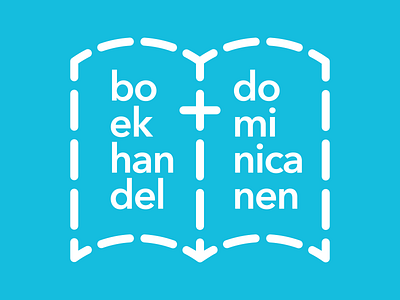 Logo Concept "Boekhandel Dominicanen" book bookshop cross typography