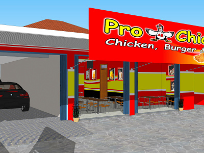 Pro AB Chicken Salaman, Magelang design proabchicken sketchup