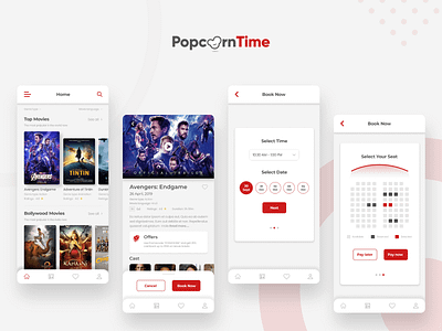 PopcornTime - Movie Ticket booking App